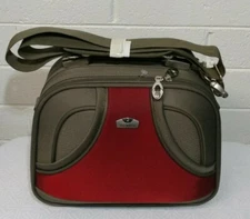 VINTAGE WOMAN OLYMPIA SHOULDER MAKEUP CASE ORGANIZER LUGGAGE ACCESSORIES