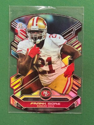 #ad 2014 Bowman Football Frank Gore #14 Die Cut $2.49