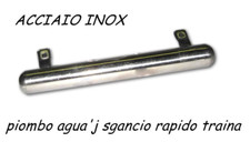 piombo agua'j acciaio inox 300g sgancio rapido traina col vivo affondatore tp