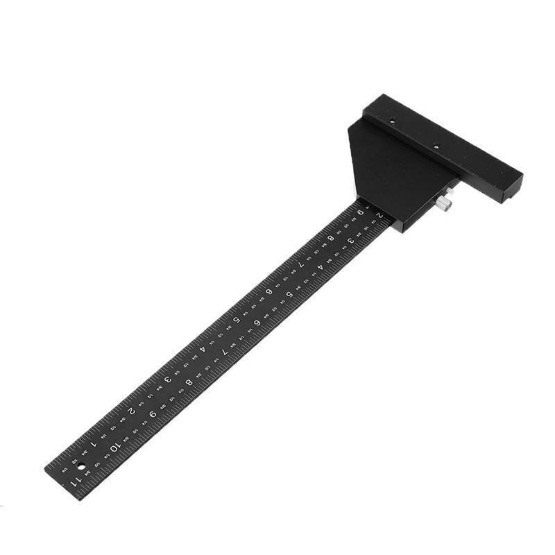 Woodworking Multifunction Ruler Scriber Measuring T Type Marking Gauge