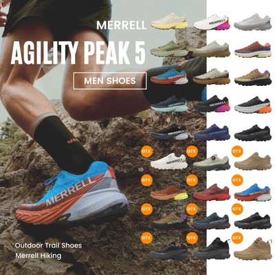 Merrell Agility Peak 5 / GTX Men Outdoors Hiking Trail Shoes Sneaker Pick 1