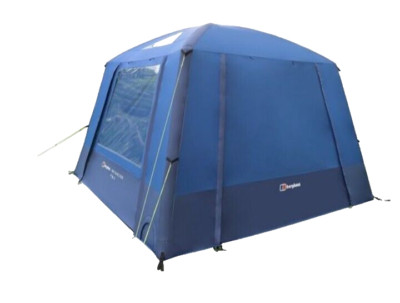 Berghaus Luftschutz Pavillon wasserdicht 6000HH winddicht inkl. 4 Seiten UVP 675£