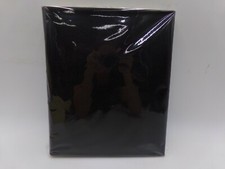 Pottery Barn Italian Nappa Leather Bound Adhesive Photo Album Small Black B95