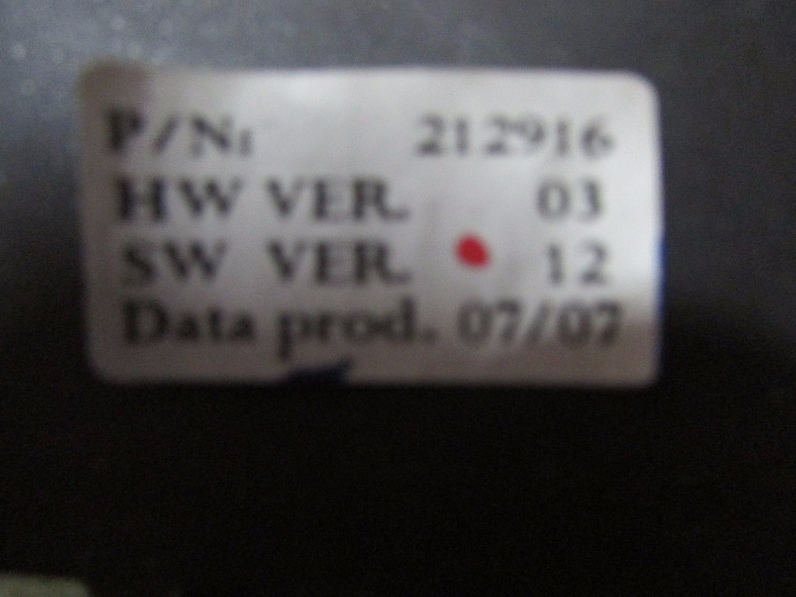 Maserati Quattroporte, Ferrari 599 Wiper Control Station Module Relay P/N 212916