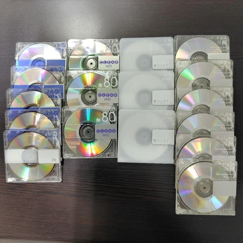 MD Blank Mini Disc SONY TDk Victor Initialized 74min 80min set of 17 Japan