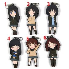 Japan Anime Amagami SS Rubber Strap Keychain Keyring Ichiban Kuji Mascot Gift