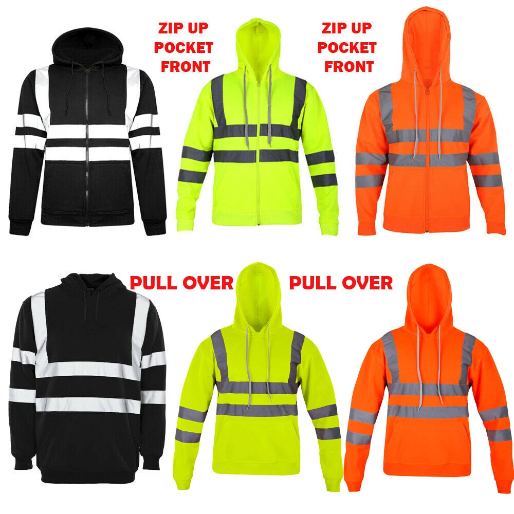 fluorescent zip up hoodie