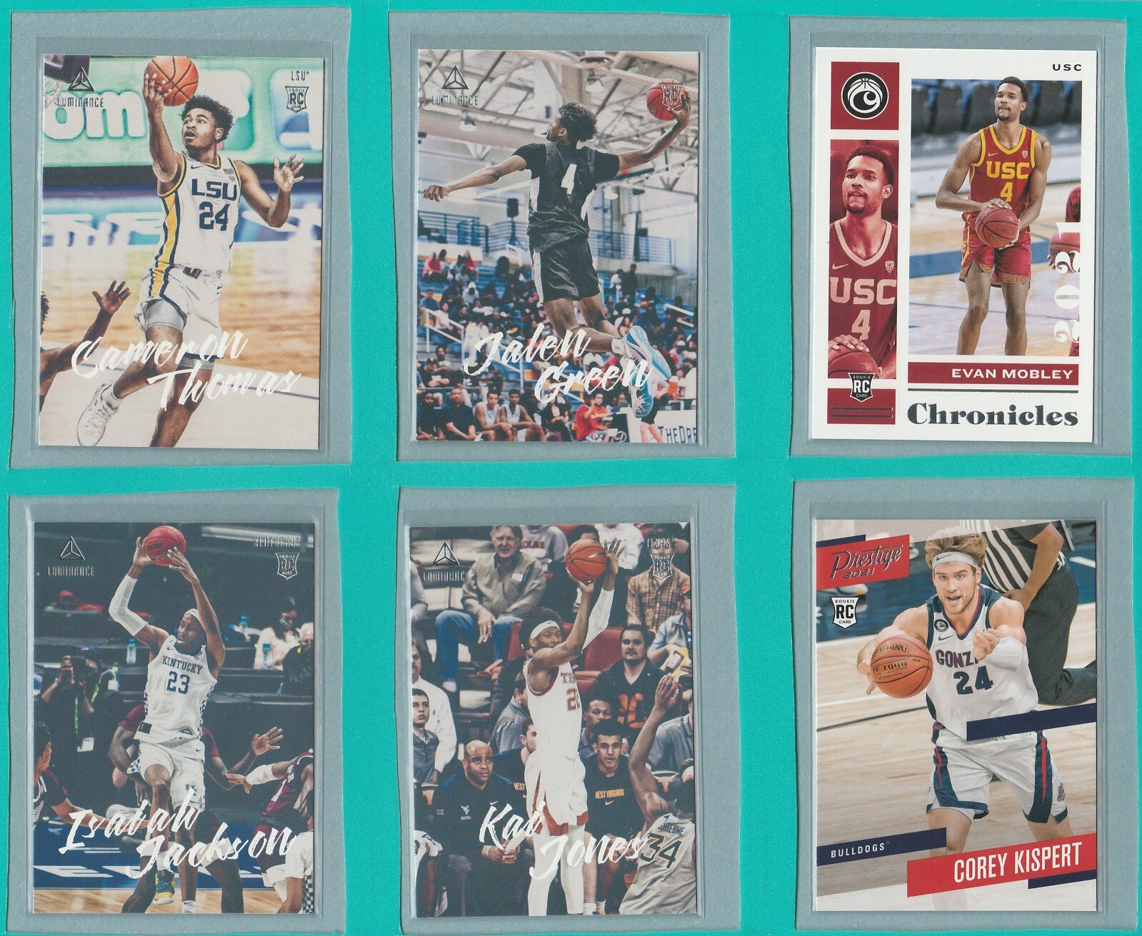 2021-22 Panini Chronicles Prestige Draft Picks Corey Kispert #376 RC Rookie Card