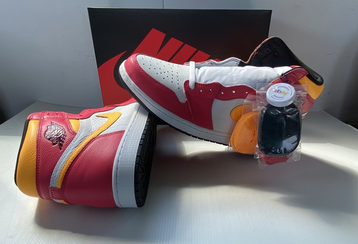 Nike Air Jordan 1 Retro High OG Light Fusion Red 2021 UK 10 Nike Air Jordan 1 Retro High OG Light Fusion Red 2021 UK 10