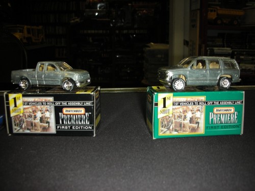 1997 Mattel MATCHBOX Premiere First Edition Ford F-150 4x4 an 1997 chevy tahoe