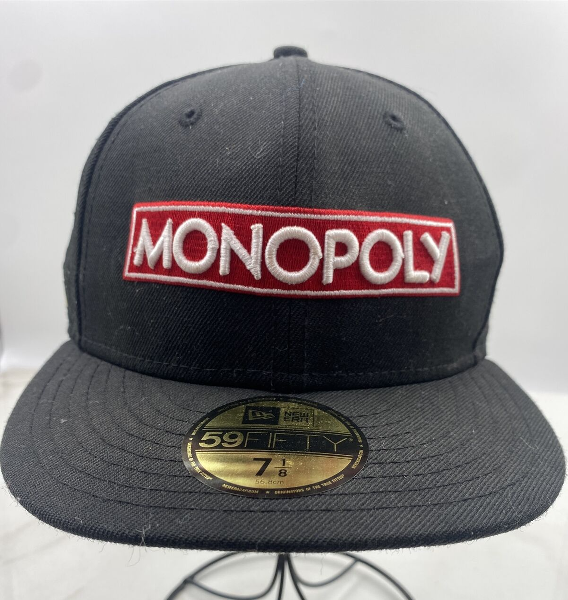 New Era Hat Monopoly 59Fifty Fitted Collectible Size 7-1/8” Cap