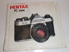 Asahi Pentax K1000 SLR Film Camera Instruction Manual Handbook Guide
