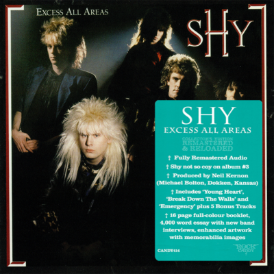 SHY ~ Excess All Areas (1987) CD 2019 Rock Candy Records UK •• NEW