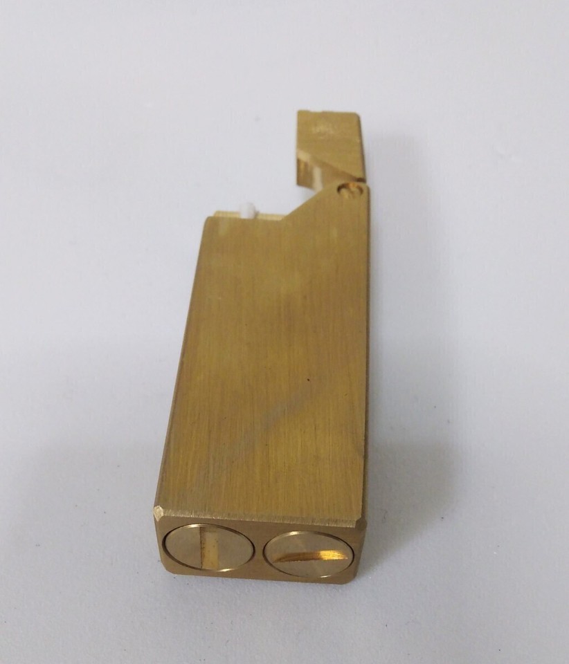 Up Open Side Scroll Ignition Brass Oil Lighter New Very Around the