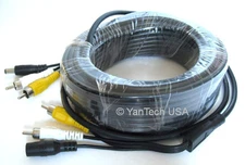 16 FEET REAR VIEW CAMERA SYSTEM EXTENSION CABLE-Standard Video (RCA) Connector