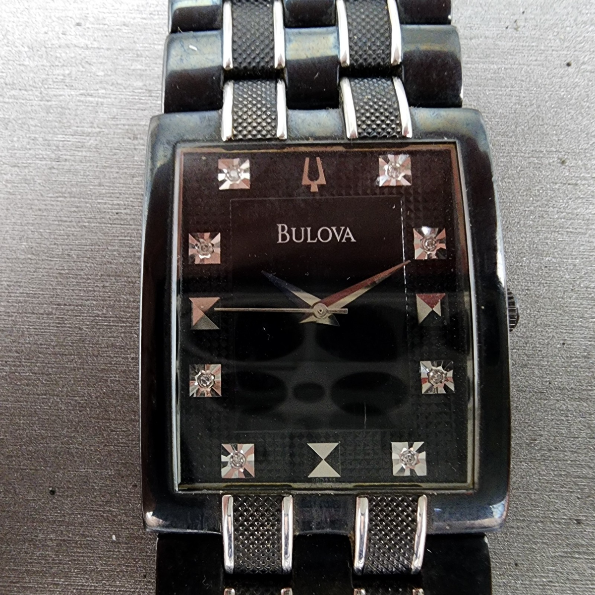 Square Bulova Watch All Black Bulova Men's Chronograph Black