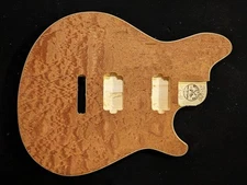 Wolfgang type Guitar Body, MADE IN USA, QUILTED veneer, #21-630