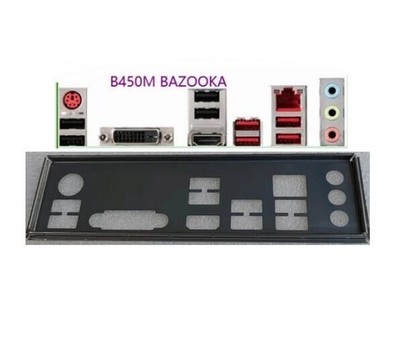 For   B450M BAZOOKA   I/O IO Rear Baffle Backplate Motherboard @zx