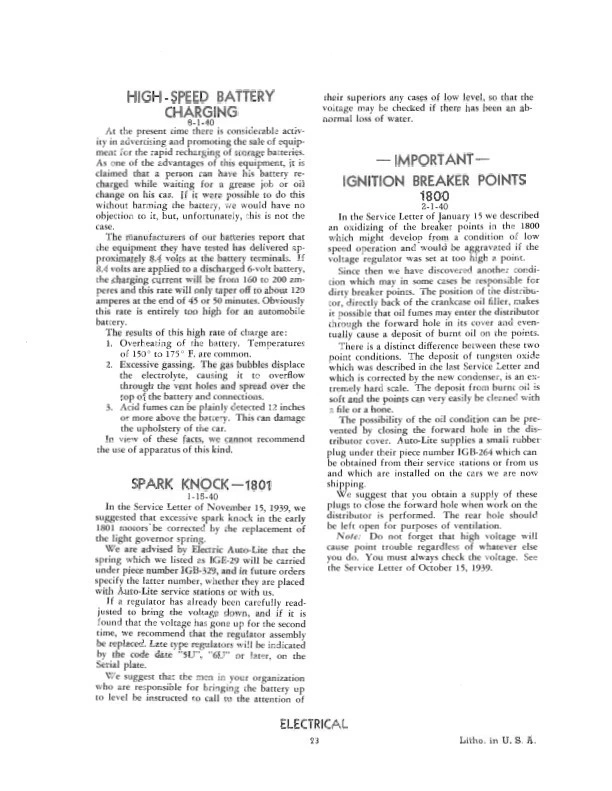 Packard Service Letters Shop Manual Actualizaciones 1936 1937 1938 1939 1940 1941 1942 Foto 4 de 4