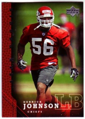 2005 Upper Deck #241 Derrick Johnson RC - FB