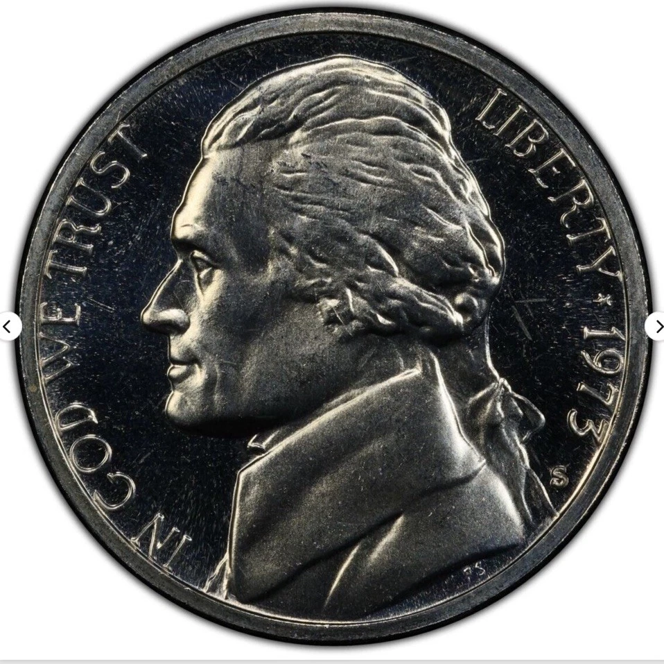 1973 S Jefferson Nickel 5C Uncirculated Full Steps PR 67 Proof Beautiful Detail - Image 2 of 4