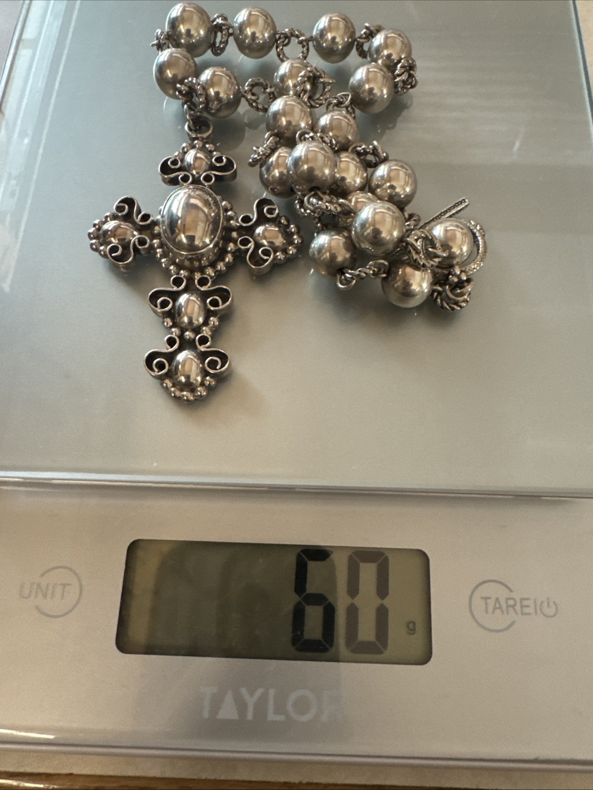 large Statement Cross Sterling Silver One-Of-A-Ki… - image 6