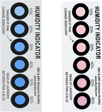 Premium Humidity Indicator Cards 20 Pack(Reusable) - 10-60% 6 Spot(20 Cards)