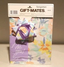 Sangamon Gift-Mates Bow Gift Card & 2 Wrap Sheets / 8.3 SQ Feet Total NEW