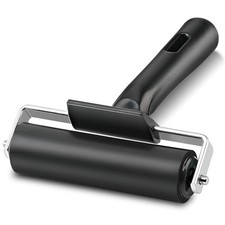 Rubber Roller, Ideal for Anti Skid Tape Construction Tools, 4-Inch, Black