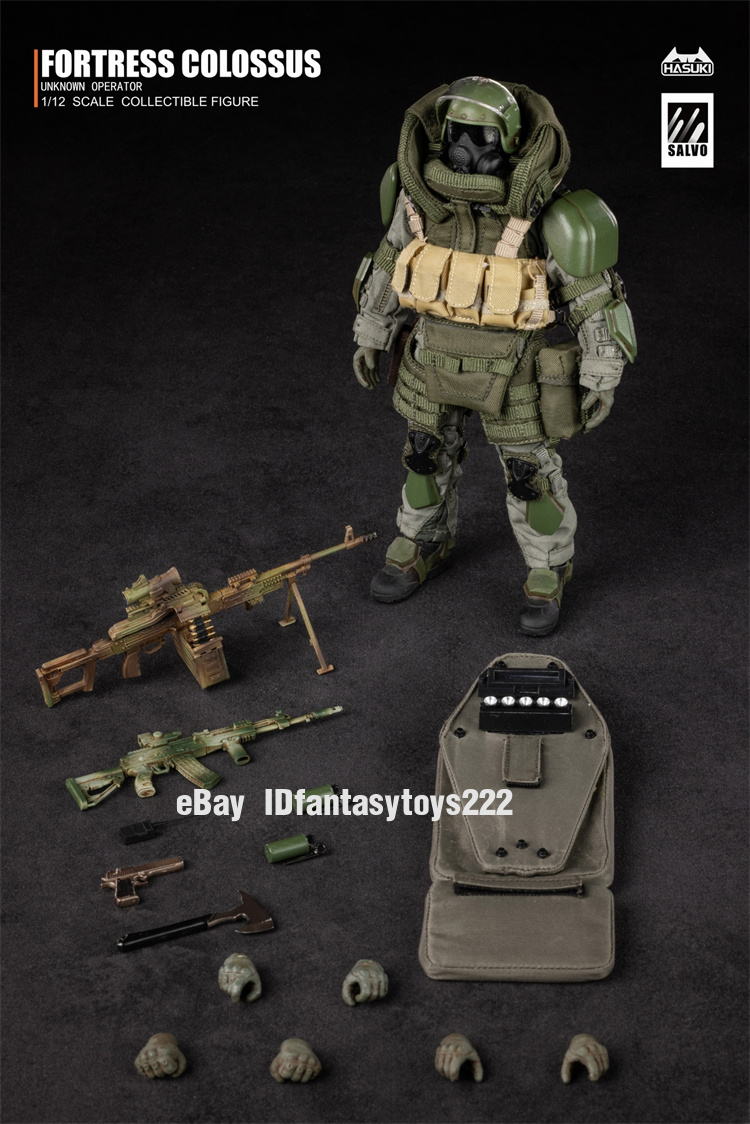 HASUKI SALVO SA02 フォートレスコロッサス 1/12 可動 HASUKI 1/12 Scale SA02 SALVO Series Fortress Colossus Collectible