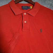 Polo Ralph Lauren Polo Shirt Mens Size XL Orange Classic Fit Short Sleeve