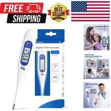 Thermometer for Adults and Kids, Digital Thermometer with Fever Alert, Memory...