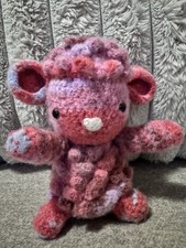 Handmade Crochet Plush Sheep Amigurumi -Pink And Purple
