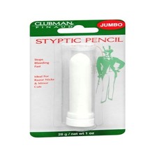Clubman Pinaud Styptic Pencil Jumbo Stops Bleeding Fast For Nicks Cuts 1 oz 2 Pk