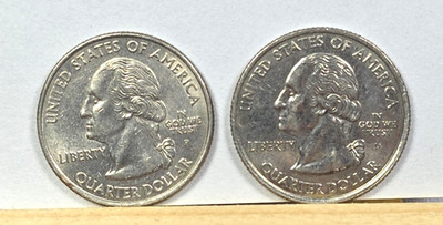 2000 P D State Quarter Virginia BU 2 Coin Set ask4bud