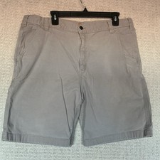 Carhartt Relaxed Fit Shorts Mens 40 Gray 102514-039 10  Canvas Work Short