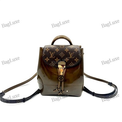  Louis Vuitton LV Patent Monogram Hot Springs Backpack  