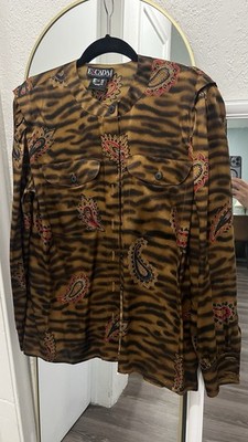 Escada Margaretha Ley Silk 100% Women s Blouse Size 38
