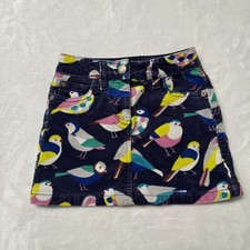 Mini Boden Girls Corduroy Bird Skirt Size 5-6Y toddler