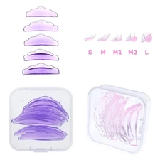 5Pairs Self-adhesive Silicone Eyelash Perm Pad Lash Lift Shield 3D Eyelash Exten