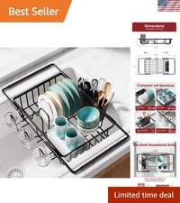 Dish Drying Rack in Sink - Expandable Stainless Steel Dish Rack Over the Sink...