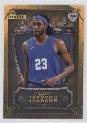 2022-23 Wild Card Matte Draft Gold - Frame / Blue 5/8 Isaiah Jackson Shield 7l6