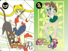 Sailor Moon Morinaga Card Lot Luna Makoto Kino Anime Trading Card