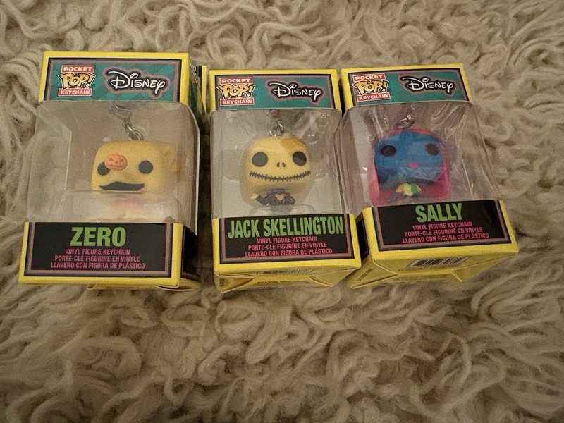 Disney Pocket Pop! Keychain by Funko - Jack, Sally and Zero