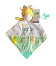 New Carters Giraffe Baby Lovey Pacifier Holder Teether Plush Toy Child Of Mine