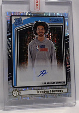 2024-25 DONRUSS TRENTYN FLOWERS ROOKIE CHOICE  AUTO #299 CLIPPERS MSK