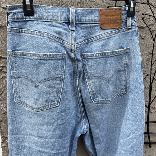 Levis Premium 70s High Flare Jeans Damen Größe 28 X32 Blau Distressed - Bild 8 von 11