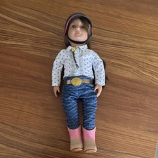 Our Generation Fashion Doll Girl, Brown Hair, Equestrian Outfit, Boots, Helmet