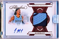 2024-25 Flawless Ja Morant Flawless Ruby Patch Autographs Auto #FPA-JMG (06/15)