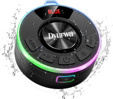 Certified IPX7 Waterproof Shower Bluetooth Speaker, Portable Shower Speaker Loud